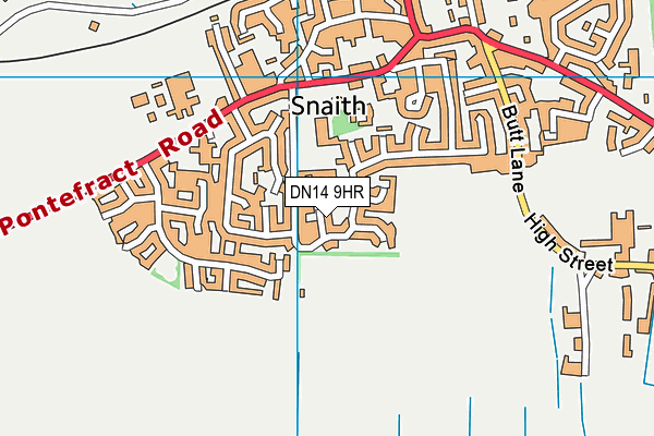 DN14 9HR map - OS VectorMap District (Ordnance Survey)
