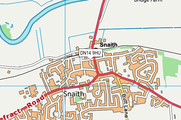 DN14 9HU map - OS VectorMap District (Ordnance Survey)