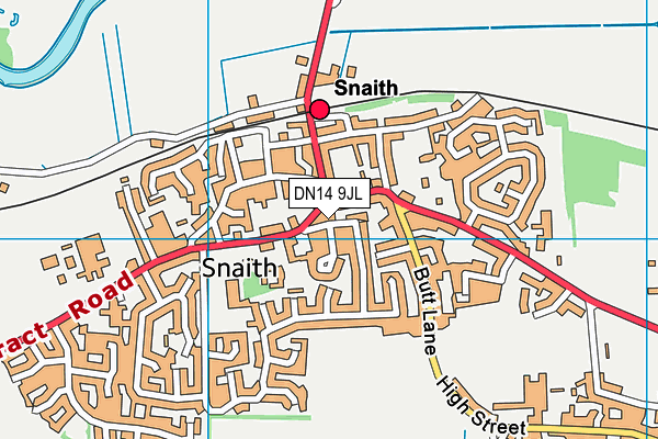 DN14 9JL map - OS VectorMap District (Ordnance Survey)