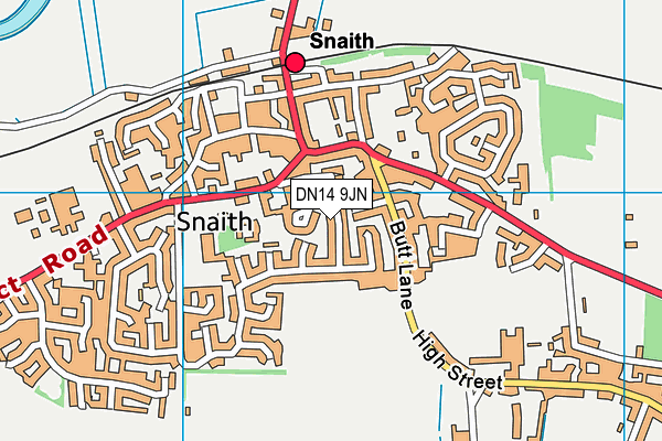 DN14 9JN map - OS VectorMap District (Ordnance Survey)