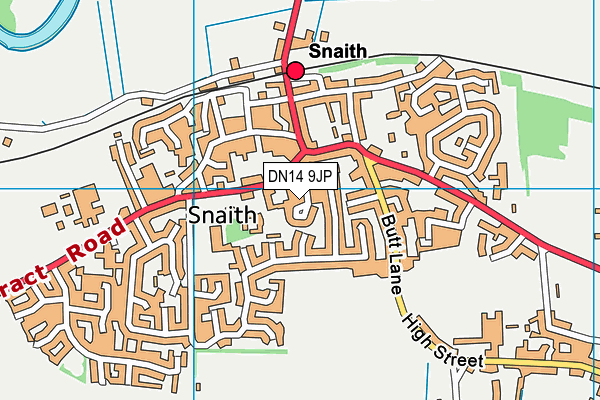 DN14 9JP map - OS VectorMap District (Ordnance Survey)