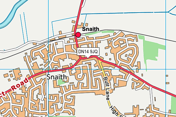 DN14 9JQ map - OS VectorMap District (Ordnance Survey)