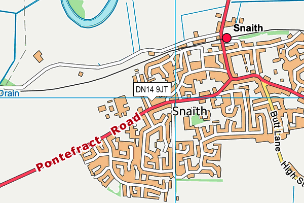 DN14 9JT map - OS VectorMap District (Ordnance Survey)