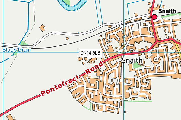 Snaith & District Community Sports Association map (DN14 9LB) - OS VectorMap District (Ordnance Survey)