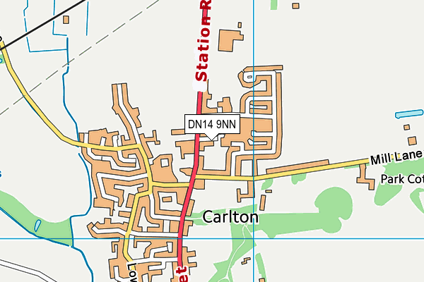 DN14 9NN map - OS VectorMap District (Ordnance Survey)