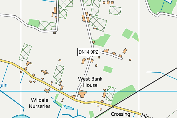 DN14 9PZ map - OS VectorMap District (Ordnance Survey)