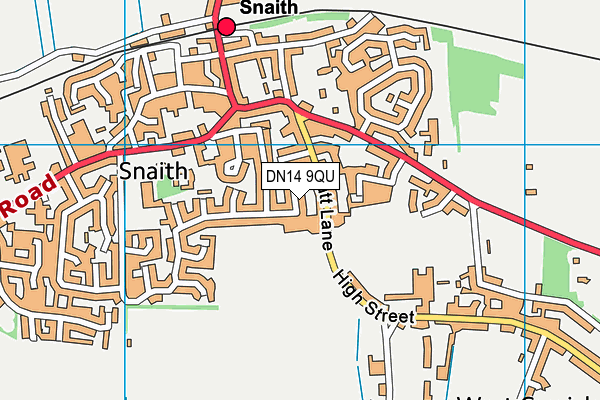 DN14 9QU map - OS VectorMap District (Ordnance Survey)