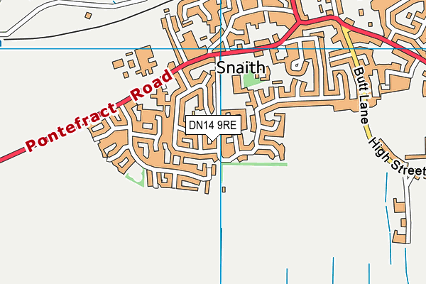 DN14 9RE map - OS VectorMap District (Ordnance Survey)