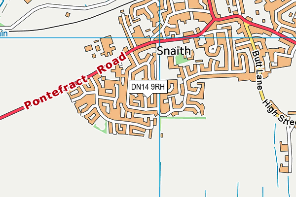 DN14 9RH map - OS VectorMap District (Ordnance Survey)