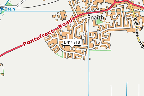 DN14 9TB map - OS VectorMap District (Ordnance Survey)