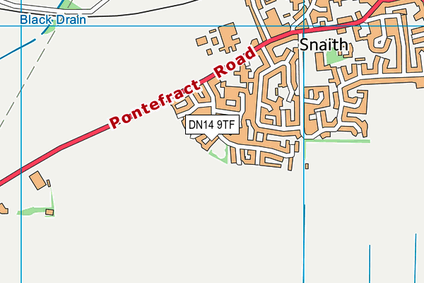 DN14 9TF map - OS VectorMap District (Ordnance Survey)