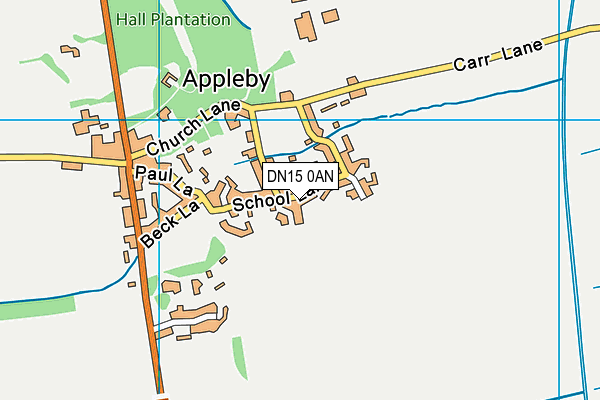 Appleby Playing Field map (DN15 0AN) - OS VectorMap District (Ordnance Survey)