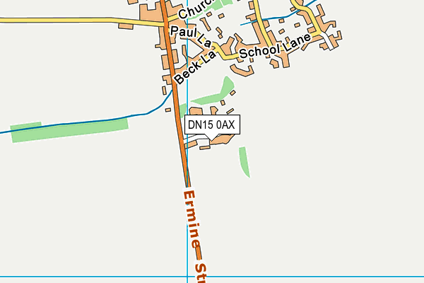 DN15 0AX map - OS VectorMap District (Ordnance Survey)