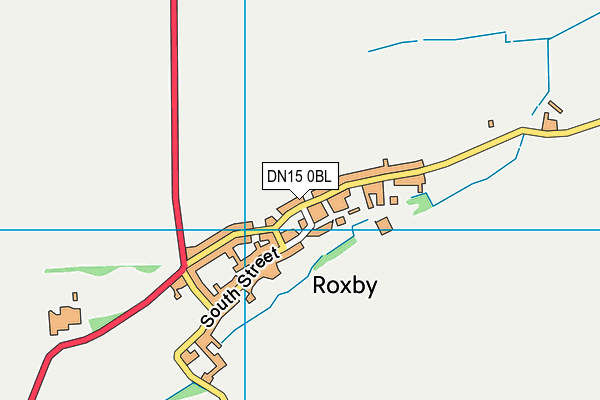 DN15 0BL map - OS VectorMap District (Ordnance Survey)