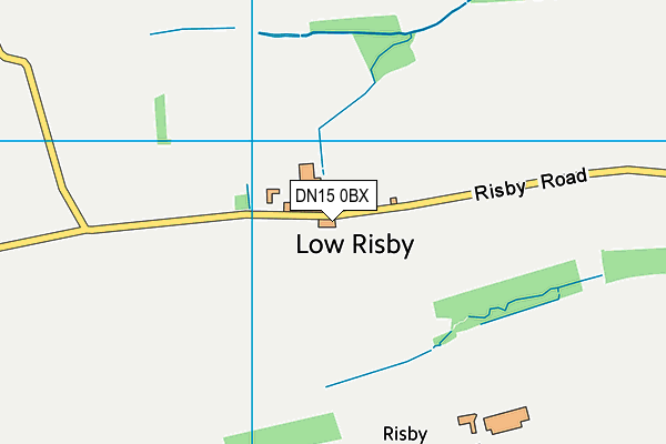 DN15 0BX map - OS VectorMap District (Ordnance Survey)