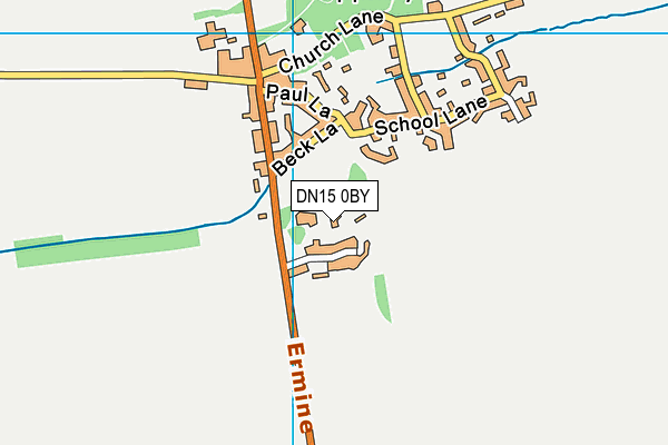 DN15 0BY map - OS VectorMap District (Ordnance Survey)