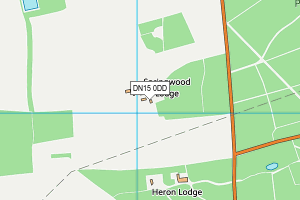 DN15 0DD map - OS VectorMap District (Ordnance Survey)