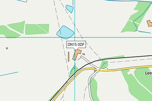 DN15 0DF map - OS VectorMap District (Ordnance Survey)