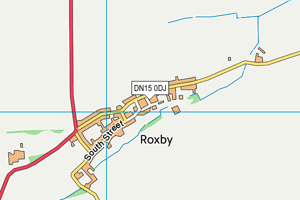 DN15 0DJ map - OS VectorMap District (Ordnance Survey)