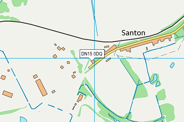 DN15 0DQ map - OS VectorMap District (Ordnance Survey)