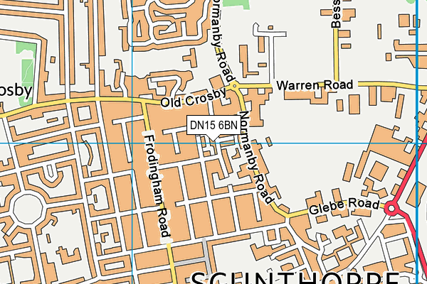 DN15 6BN map - OS VectorMap District (Ordnance Survey)