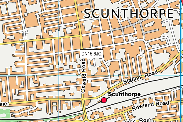 DN15 6JQ map - OS VectorMap District (Ordnance Survey)