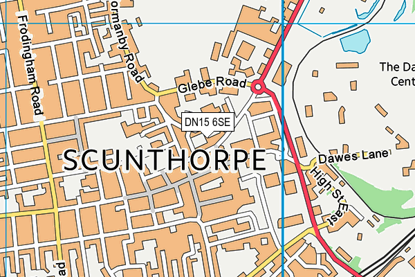 DN15 6SE map - OS VectorMap District (Ordnance Survey)