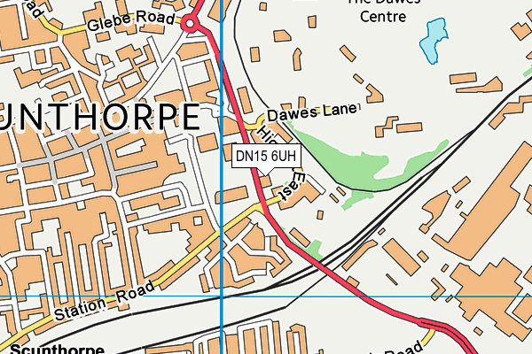 DN15 6UH map - OS VectorMap District (Ordnance Survey)