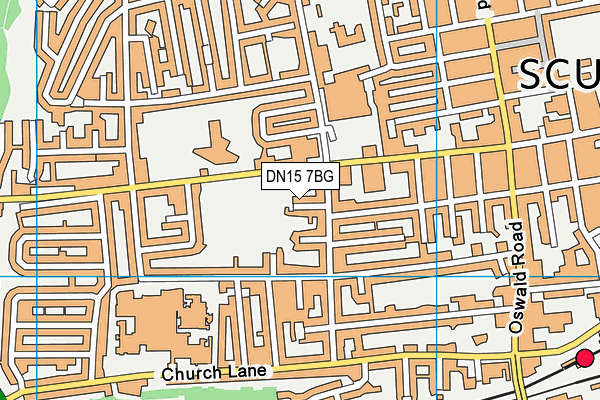 DN15 7BG map - OS VectorMap District (Ordnance Survey)