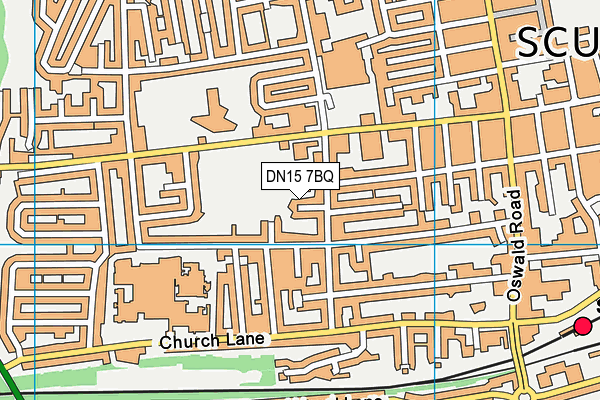 DN15 7BQ map - OS VectorMap District (Ordnance Survey)