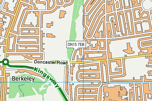 DN15 7EB map - OS VectorMap District (Ordnance Survey)