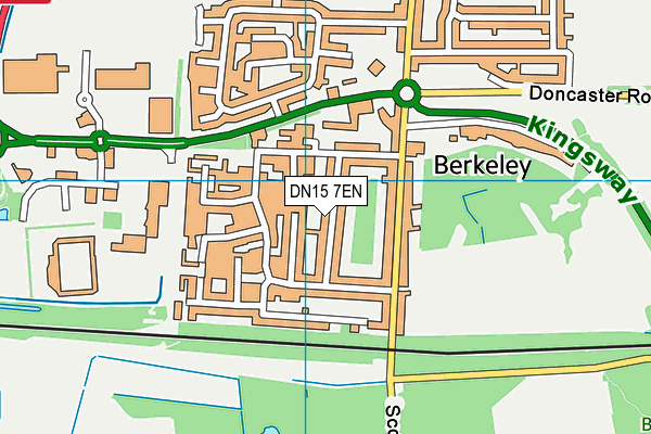 DN15 7EN map - OS VectorMap District (Ordnance Survey)