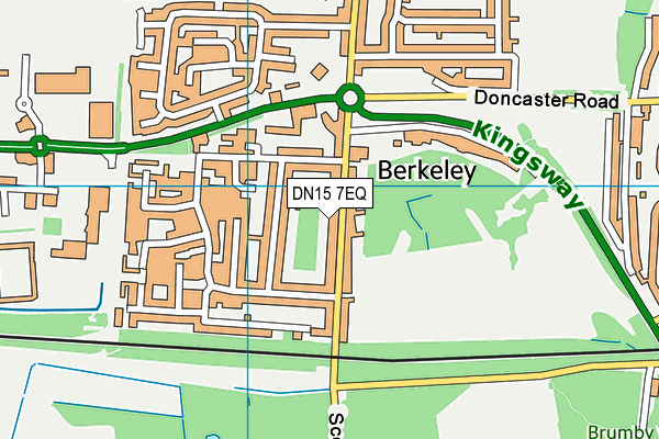 DN15 7EQ map - OS VectorMap District (Ordnance Survey)