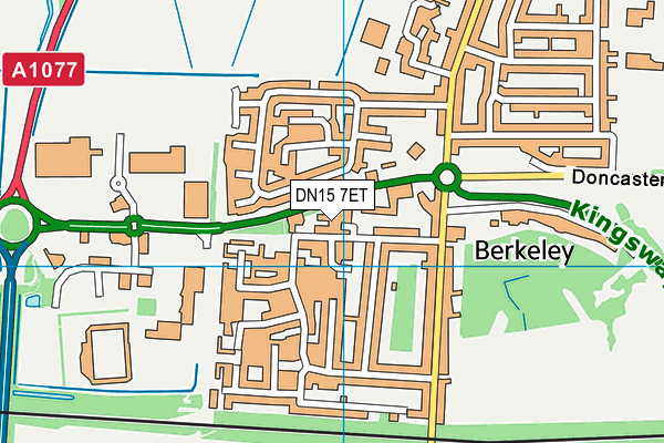 DN15 7ET map - OS VectorMap District (Ordnance Survey)