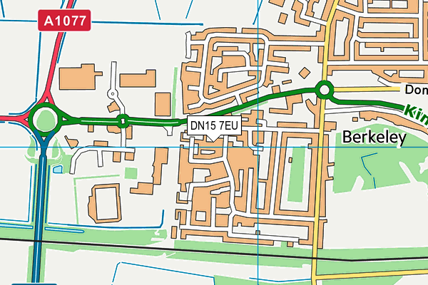 DN15 7EU map - OS VectorMap District (Ordnance Survey)