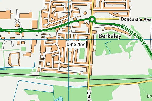 DN15 7EW map - OS VectorMap District (Ordnance Survey)