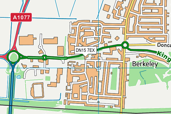 DN15 7EX map - OS VectorMap District (Ordnance Survey)
