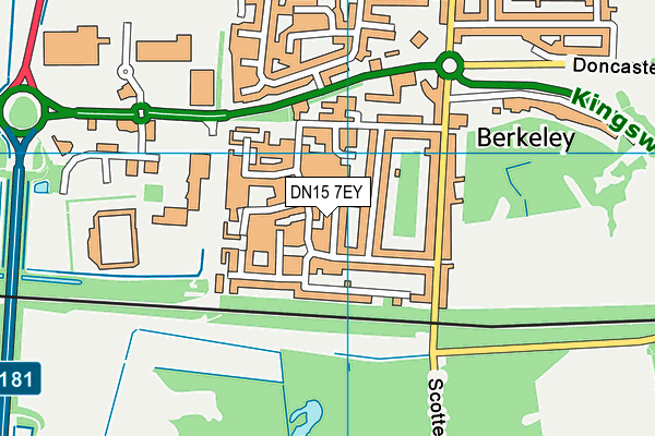 DN15 7EY map - OS VectorMap District (Ordnance Survey)