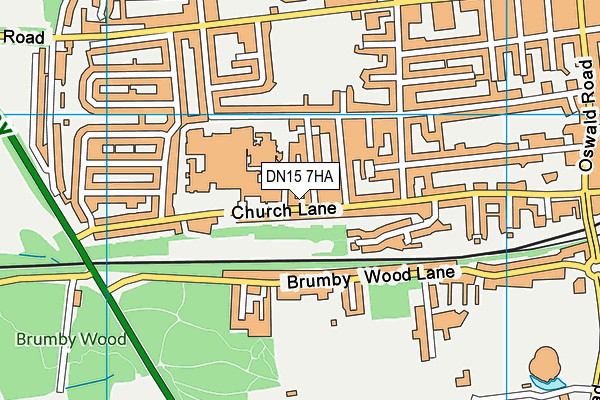 DN15 7HA map - OS VectorMap District (Ordnance Survey)