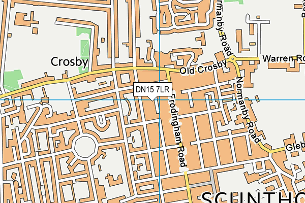DN15 7LR map - OS VectorMap District (Ordnance Survey)