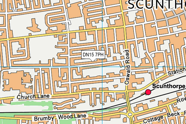 DN15 7PH map - OS VectorMap District (Ordnance Survey)
