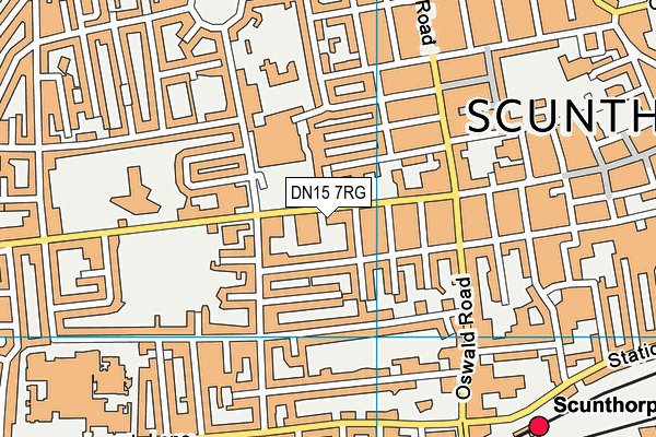 DN15 7RG map - OS VectorMap District (Ordnance Survey)