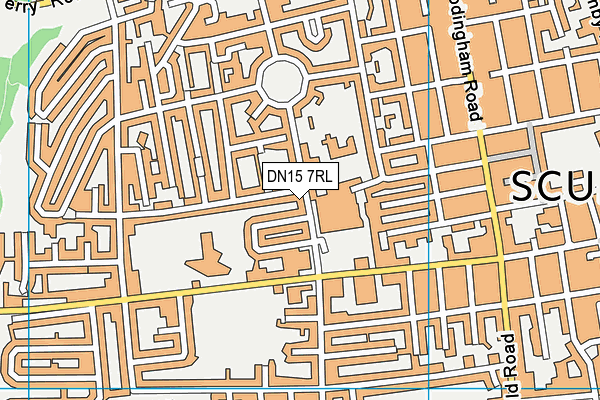 DN15 7RL map - OS VectorMap District (Ordnance Survey)
