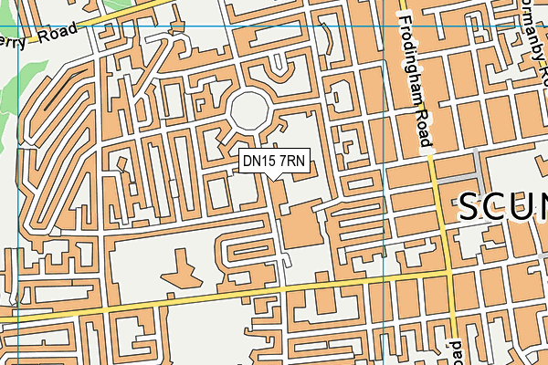 DN15 7RN map - OS VectorMap District (Ordnance Survey)
