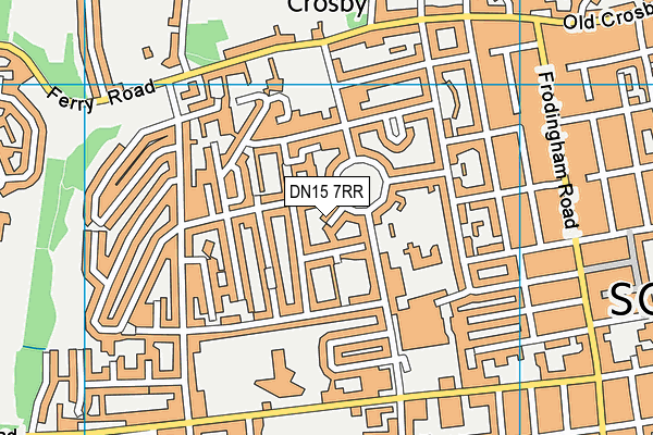 DN15 7RR map - OS VectorMap District (Ordnance Survey)