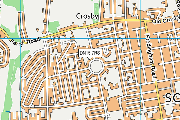 DN15 7RS map - OS VectorMap District (Ordnance Survey)