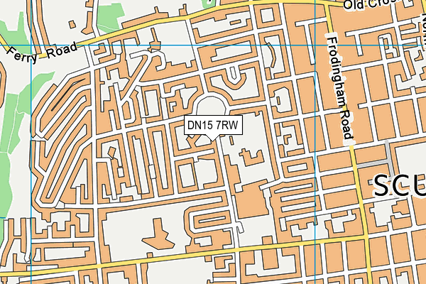 Oasis Academy Henderson Avenue map (DN15 7RW) - OS VectorMap District (Ordnance Survey)