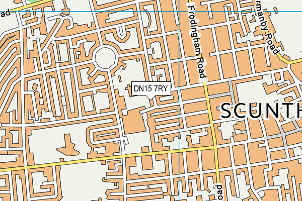 DN15 7RY map - OS VectorMap District (Ordnance Survey)