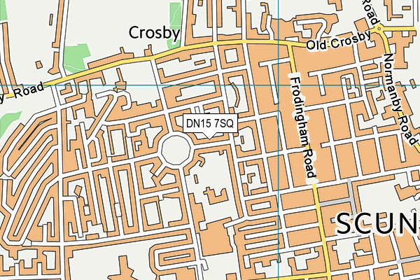 DN15 7SQ map - OS VectorMap District (Ordnance Survey)