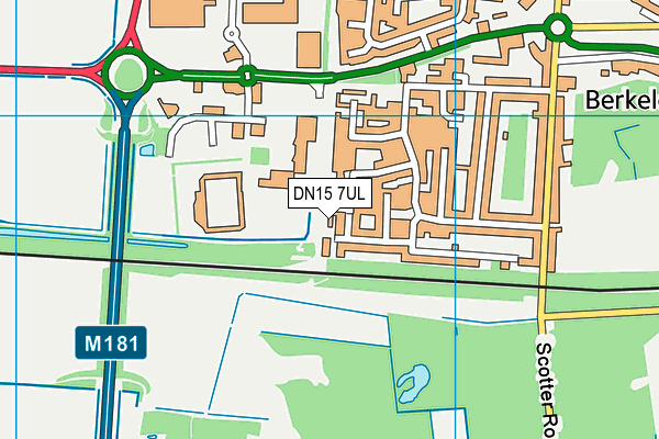 DN15 7UL map - OS VectorMap District (Ordnance Survey)